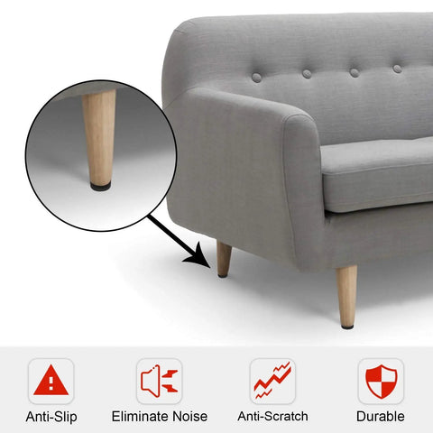 Non Slip Furniture Pads 12 Pack 4 Inch Grippers Self Adhesive Rubber Feet For Hardwood Floors Tile Laminate Anti Scratch Floor Protectors To Stop Couch Sliders