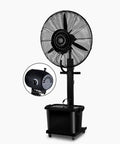 Top Shelf Oscillating Floor Fan Featuring Heavy Duty Motor And Three Speed Airflow Modes To Deliver Smooth Wide Angle Circulation For Instant Room Chilling In Commercial Spaces Or Greenhouses While You Stay Cool No Sweat Ever Again, black pedestal fan with adjustable head.