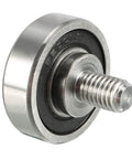 Bearing Roller With Threaded Rod 30x9mm M8x12mm For Sliding Door Track Guide, POM Wheel And Stainless Steel Rod, close-up view