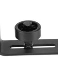 Carbon Steel Adjustable Wall Or Floor Roller Guide For Barn Door Hardware Black Finish Heavy Duty Mount Smooth Quiet Glide Fits 76mm Thick Doors Durable Construction