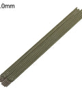 Premium E309L-16 Stainless Steel Welding Rods Hook Up Your Dissimilar Metals Like A Pro These 2 Point Zero Millimeter Rods laid out in a row.