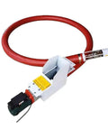 Portable Grain Pumping Machine With 300 Cm Suction Auger Conveyor For Grain Cement Fertilizer Gravel And Fine Powder Pro Grade Heavy Duty Screw Conveyor For Easy Transfer, showing red tube and motor.