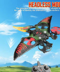Pterodactyl Dragon RC Drone For Kids And Adults Indoor Ready Remote Control Plane With 6 Axis Gyro Stabilization flying outdoors