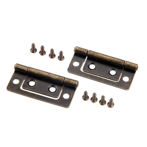 Top Shelf Durability Antique Furniture Hinges For Cabinets And Wooden Boxes Rustic Decorative Drawer Doors with mounting screws.
