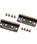 Two 50x24mm Old School Antique Style Hinges For Cabinets And Doors Do It Yourself Style Butt Hinges With Screws Decorative Hardware
