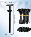 Universal Nylon Cable Tie Buckle Self Locking Zip Ties For Auto Body Panels And Bumpers with size dimensions