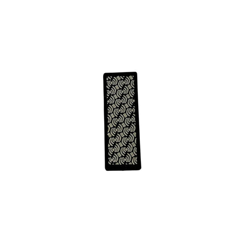 Moonflex Diamond Stones 70 mm black grit surface for ski and snowboard edge tuning, showing detail in resin-bonded design