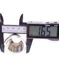 Caliper measuring 1-inch NPT fuel swivel connector size