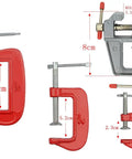 Pro 23 Piece Model Tools Kit For Gundam And Car Model Building Craft Set with G clamp sizes ranging from 2.3cm to 8cm
