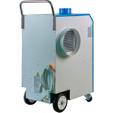 Heavy Duty Outdoor Portable Air Conditioner With 13700 Btu Cooling Capacity For Up To 315 Square Feet, mobile with ducting and wheels