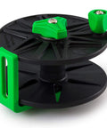 Pacific Reel Spearfishing Profile Line Reel For Wood And Metal Spearguns, Heavy Duty Low Profile Design, black and green reel