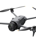 Mavic 4 Pro Drone Bundle With 100MP Hasselblad Wide 6K60 HDR, 48MP Tele, 50MP Tele, 4K, in flight, showing design and camera.