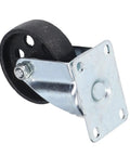 Heavy Duty 3.5 Inch Swivel Caster Wheels Built From Cast Iron With Double Bearings For Cart Trolley Durability in side view