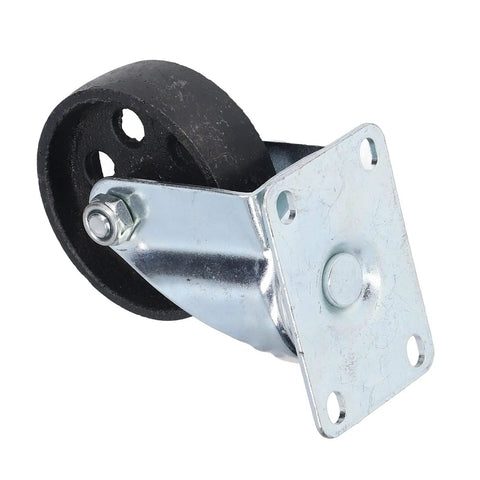 Heavy Duty 3.5 Inch Swivel Caster Wheels Built From Cast Iron With Double Bearings For Cart Trolley Durability in side view