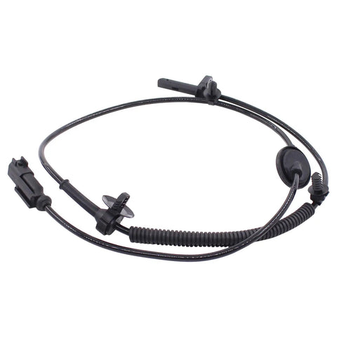 Straight Up Abs Wheel Speed Sensor For Front Rear Left Right Buick Enclave Chevy Traverse Gmc Acadia Saturn Outlook 3.6L V6 Engines close-up view of the sensor cable.