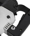 Close-up of Heavy Duty SDS Plus Rotary Demolition Hammer Kit with black and white handle detail for masonry removal