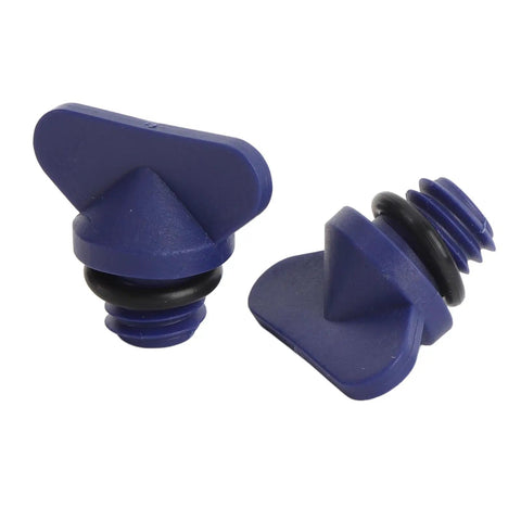 Premium 5 Pcs Engine Block Drain Plug Kit Fits Mercruiser With Exact OE Part Numbers 8M0119211 And 12-19183 Leak Proof ABS Motor Valve For Cooling System Upgrade To Keep Your Vessel Running Smooth, blue ABS marine drain plugs