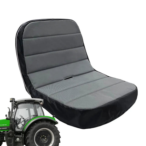 Weatherproof Tractor Seat Cover With Tool Pockets And Anti Slip Backing Padded No Sweat Oxford Fabric Lawn Mower Seat Protector