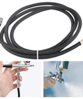 Heavy Duty Nylon Airbrush Hose For Compressor Connection 1.8m Flexible Air Line Extends Reach To Craft Guns With 1/8 Inch Port, black nylon hose