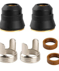 Tip Kit Replacement for Titanium Plasma Cutter Pro Grade Nozzle Tip Shield Cap Set Fits 45 and 65 Torch Models IPT-45 IPT-65