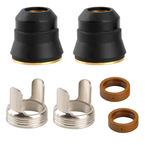 Tip Kit Replacement for Titanium Plasma Cutter Pro Grade Nozzle Tip Shield Cap Set Fits 45 and 65 Torch Models IPT-45 IPT-65