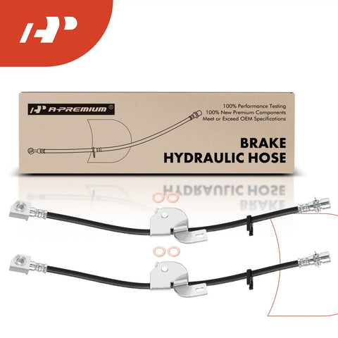 Front Brake Hydraulic Hose Pair For Ford F150 2010 2011 Front Left And Right Driver And Passenger Side Replacement Truck Ready V6 And V8 Engines No Bracket End Fittings Pack Of 2