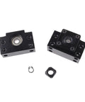 SFU1605 1200mm Ball Screw Assembly With RM1605 End Machined BK/BF12 And DSG16H Nut Housing on black bearing blocks