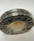 22216 Spherical Roller Bearing With 80mm Inner Diameter and 140mm Outer Diameter Measuring 33mm Wide wrapped in plastic for protection.