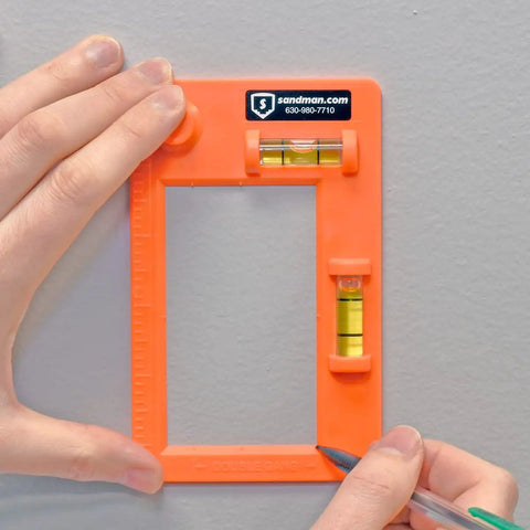 Low Voltage Mounting Template For Single And Double Gang Flush Brackets Fast Easy Professional Install Horizontal Or Vertical Mount Includes 4 Inch Ruler Clear Transparent Template For Precise Wiring Layout