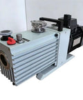 Shop Grade Five Cfm Dual Stage Rotary Vane Vacuum Pump Pulling Mean Point Zero Four Pa Suction side view with oil seal.
