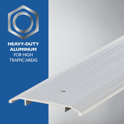 Heavy Duty Aluminum Commercial Door Threshold With Draft Protection And Easy Cut Install, Built To Last As A True Workhorse