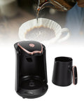 Turkish Coffee Maker Portable Auto Brewer For Home Office Travel And Camping, Consistent Hot Brews Every Time, Compact Electric Pot With US Plug 110V