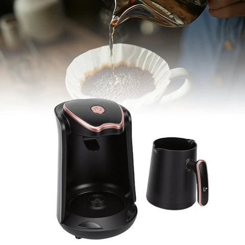 Turkish Coffee Maker Portable Auto Brewer For Home Office Travel And Camping, Consistent Hot Brews Every Time, Compact Electric Pot With US Plug 110V