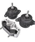 Ford Mustang Hydraulic Engine Mount Set 3 Piece OEM Replacement For 2011 2017 3 7L V6 And 2011 2022 5L V8 Powertrain Support Bracket Kit, three mounts shown