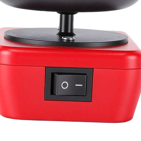 Close-up of the switch on the Heavy Duty 200 Watt Battery Powered Space Heater With Dual Heat Modes and 360 Swivel.