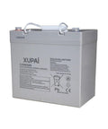 ApolloLift 12V 65Ah Lead Acid Battery For Electric Pallet Jack Truck Model A-1029, sealed gel battery with clear labeling.