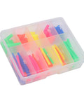 Top Tier Heat Shrink Tubing Kit For Pros And DIYers, Color Coded Wire Insulation Hoses That Shrink To Half Size For Solid Electrical Protection And Easy Organization In A Handy Storage Box, 600 pcs in clear organizer