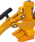 Workhorse Heavy Duty Tire Bead Breaker Kit With 70 MPa Hydraulic Foot Pump And 10000 PSI Capacity 10 Ton Bead Breaker Tool With Air Hose For Farm Equipment Tractors Buses Lawn Mowers And ATVs, yellow steel clamp