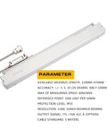 Pro Grade Precision Linear Scale Encoder 0.005mm Resolution Optical Linear Scale With 5um Grating Glass Ruler Sensor, 270mm