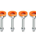 Tough As Nails Carbon Steel Swivel Leveling Feet M16 Thread Adjustable Mounting Hardware For Furniture And Workbenches Solid Anti Slip Base Plates Heavy Duty Set Of 4 Yellow