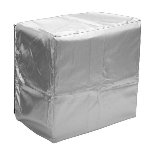 Built Tough EV Charger Covers 2 Pack Universal All Weather Polyester Sleeves For Outdoor Electric Vehicle Wall Boxes cover shown in silver