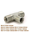 Heavy Duty Hydraulic Transition Fittings British Thread Sizes Internal Cone Tee Joint High Pressure C Type Pipe Connector For Industrial Use Or DIY Projects Runs Smooth As Butter Saves Money And Time Perfect For Professional Work. DN8 DN10 DN15 tee fitting