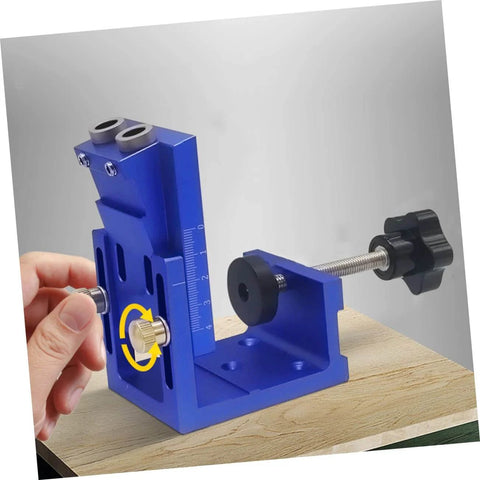 Pocket Hole Jig Kit For Precise Drilling And Easy Furniture Assembly Durable Aluminum Alloy Construction with Quick Clamp