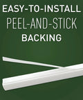 CordMate II Cable Management Kit, Easy Peel And Press Cord Organizer And Hider with adhesive backing shown