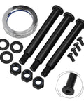 Three Piece Motor Mounting Screws Kit For Bafang M620 G510 Mid Drive E-Bike 500W 750W Crankset Cover Steel Black Hardware