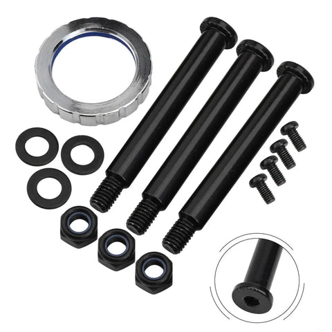 Three Piece Motor Mounting Screws Kit For Bafang M620 G510 Mid Drive E-Bike 500W 750W Crankset Cover Steel Black Hardware
