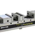Ultra Durable 4 Inch Double Station Cnc Milling Machine Vise showcasing 4400 lb clamping strength and precise construction.