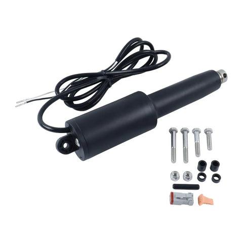 12V Linear Actuator For Trolling Tab System 13 Inch Length 4.25 Inch Stroke Direct Fit Easy Install Heavy Duty 15060 001 15060001 Marine Boat Accessory with wiring and hardware