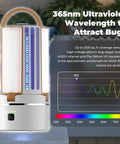 Rechargeable Indoor Outdoor Bug Zapper With Lights No Fuss All In One 3 In 1 USB Powered Mosquito Fly Trap For Home Patio Camping