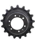 Heavy Duty Workhorse Drive Sprocket Compatible With JCB 180T 190T 1110T Track Machinery Replaces 33120150 with six bolt holes and 17 teeth.